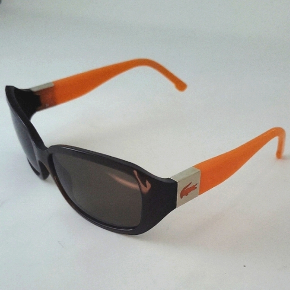 Lacoste Sunglasses with Vibrant Orange Arms